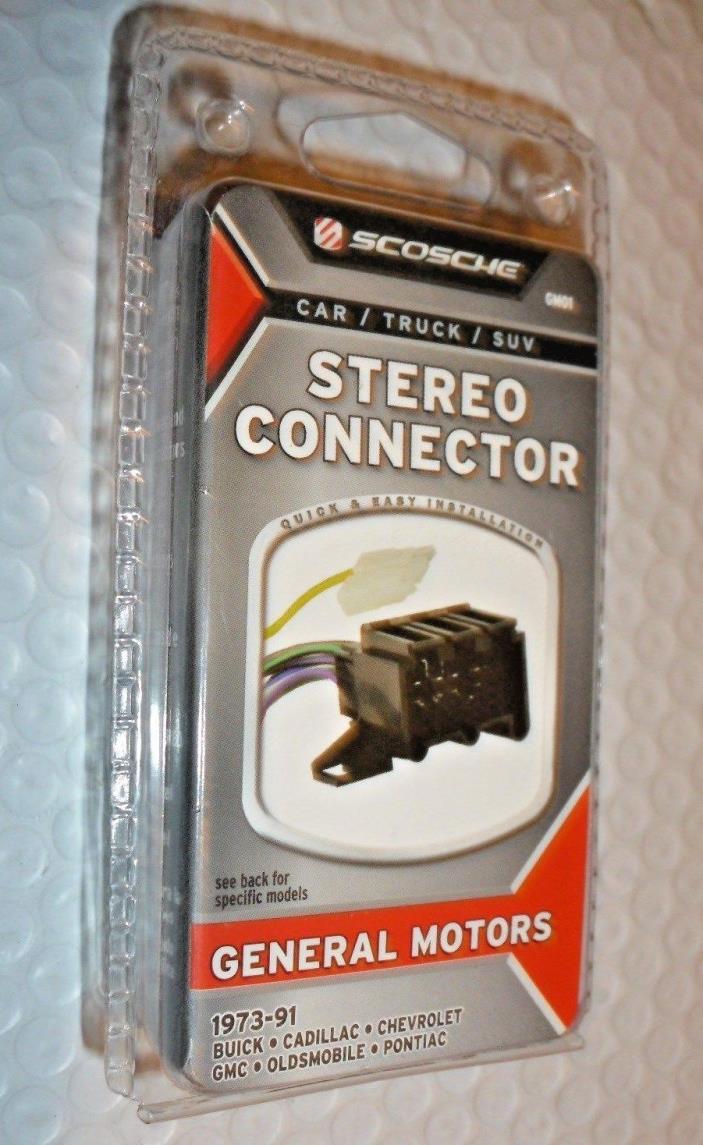 Scosche Stereo Connector for General Motors 1973-91 GM01 New Sealed