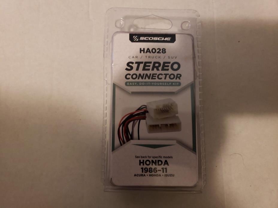 Scosche Stereo Connector HA028 for Honda 1986-11/Acura,Honda,Isuzu A33