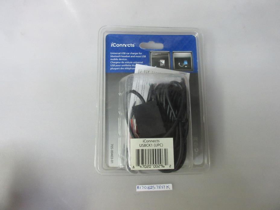 Lot of 2 Iconnects USB Car Charger Kits ( USBCK1 )