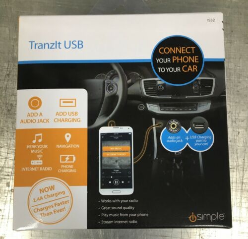 iSimple IS32 Tranzit USB Play and Charge MP3/Smartphone/Android via Car Radio