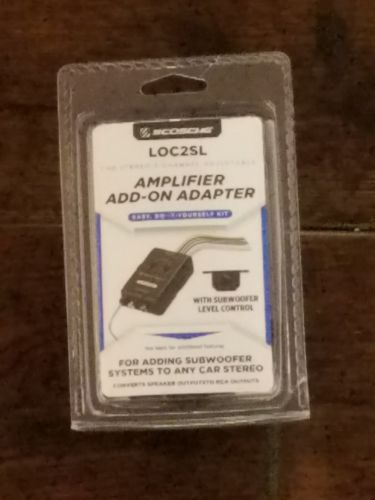 SCOSCHE LOC2SL Car Stereo 2-Channel Adjustable Amplifier Add-On Adapter in Bl...