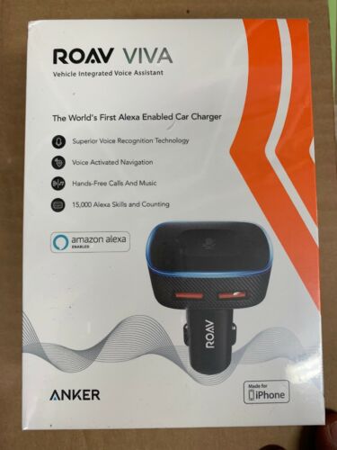 Roav VIVA, by Anker, Alexa-Enabled 2-Port USB Car Charger for In-Car Navigation,