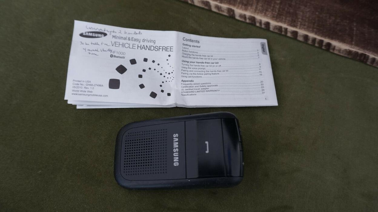 Samsung Bluetooth Vehicle Hands Free HF1000