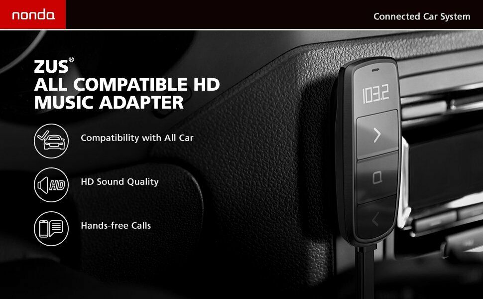 Zus Universal HD Car Audio Adapter for Streaming Music