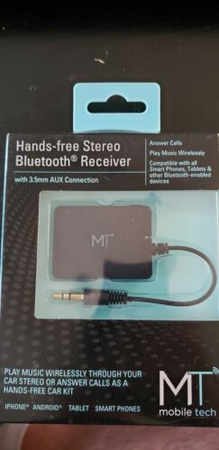 Bluetooth Receiver Hands Free Stereo with 3.5mm AUX Connection Brand New