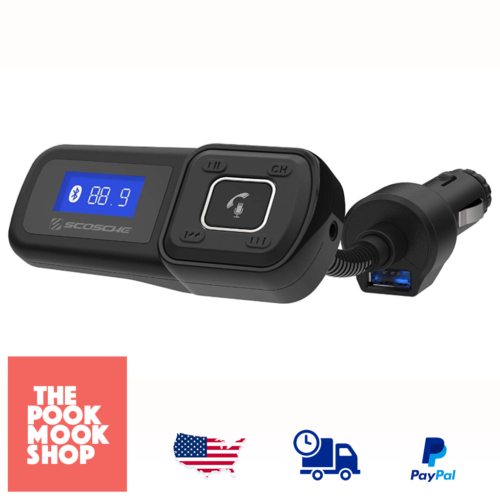 Universal Bluetooth Hands Free Car Kit Digital FM Transmitter USB Car Charger