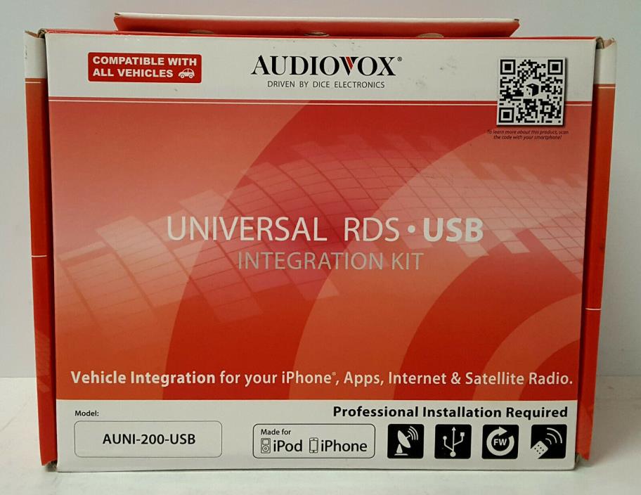 AUDIOVOX AUNI-200-USB UNIVERSAL RDS USB INTERGRATION KIT