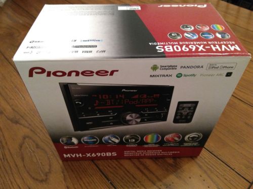 Pioneer Car Receiver MVH-X690BS with Bluetooth and microphone