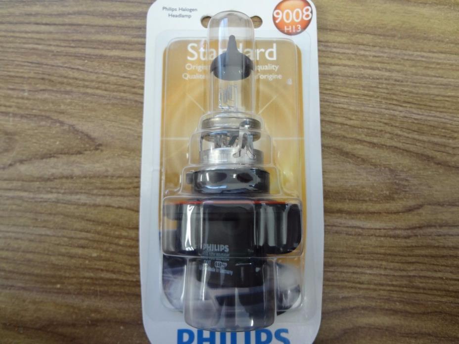 Philips H13 9008 Standard OEM 60/55 Watts Replacement Headlight Bulb (J22)