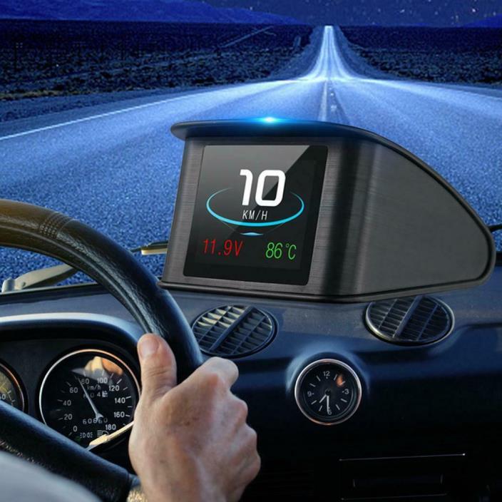 OBD HUD Car Head Up Display Smart Digital Device Digital Meter IXH4
