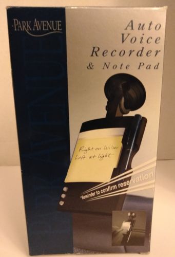 Park Avenue Auto Voice Recorder & Note Pad