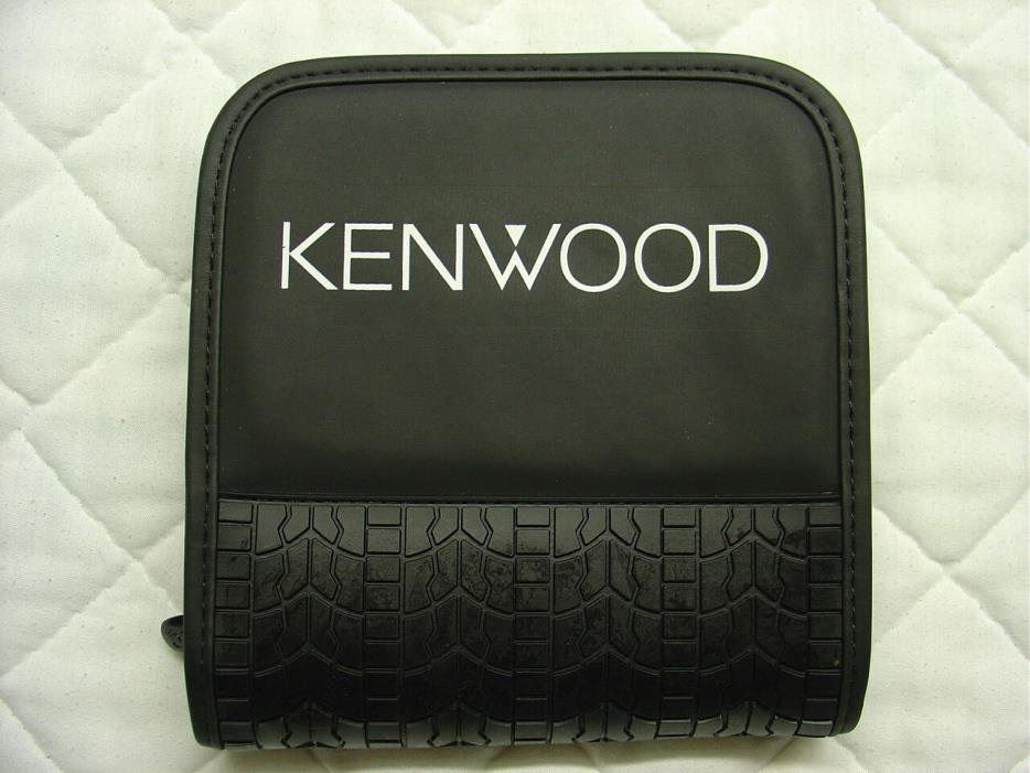 Kenwood Car Audio 24 Disc CD Wallet, Black Rubber & Vinyl with Logo, Brand New
