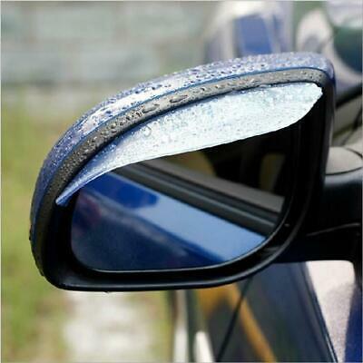 2pcs New Universal Flexible PVC Rearview Mirror Rain Shade Rainproof Blades Car