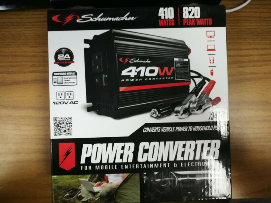 Schumacher XI41B Power Converter- Vehicle Power to Household Power. New Open Box