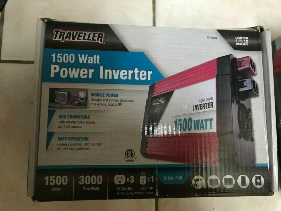 Traveller 1500 Watt Power Inverter BRAND NEW
