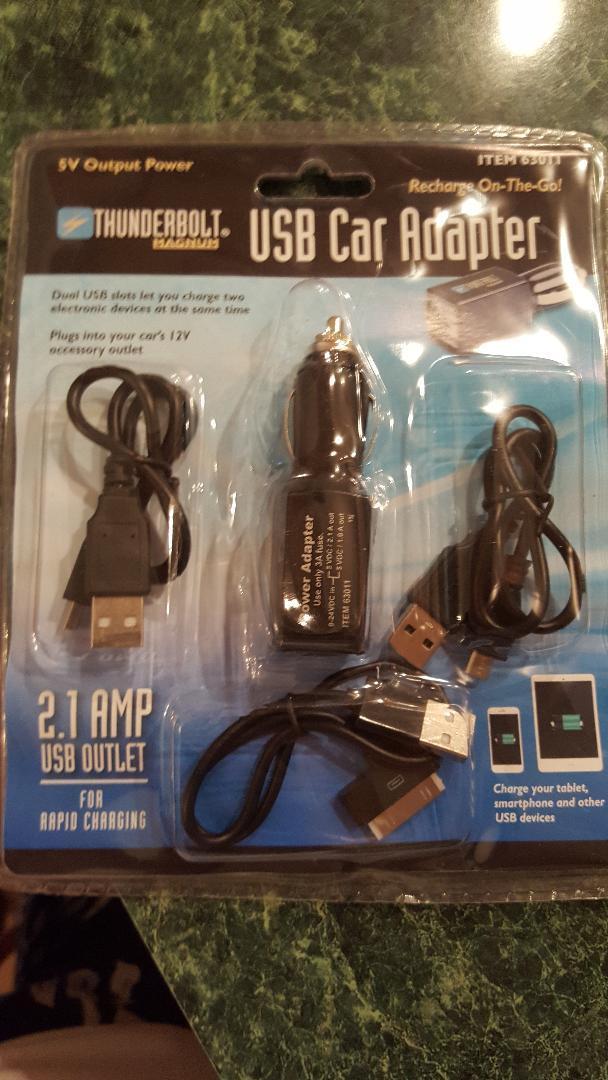 USB Car Adapter Charger NR