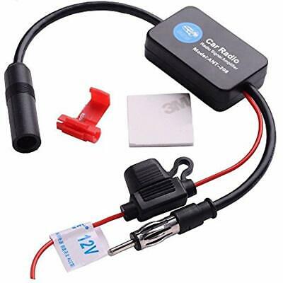 Car Radio FM AM Antenna Signal Amplifier Booster ANT-208 12V For Marine Boat RV