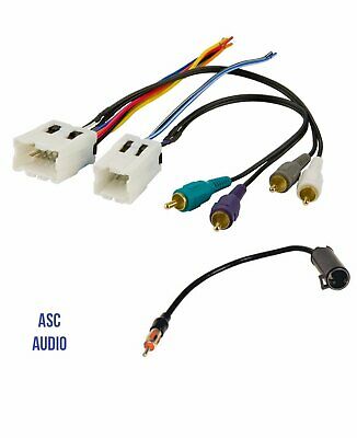 ASC Audio Car Stereo Radio Wire Harness and Antenna Adapter to Aftermarket Radio