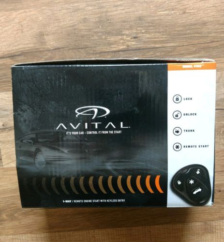 Avital 4103 Remote Start, Lock, And Trunk Entry System