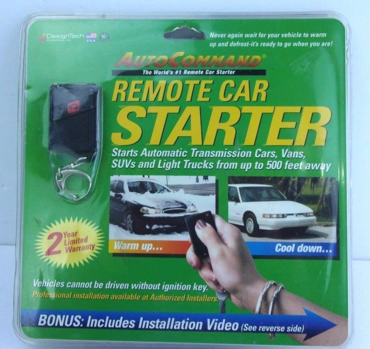 NEW DESIGNTECH AUTOCOMMAND 23923 REMOTE CAR STARTER WARM UP COOL DOWN SEALED