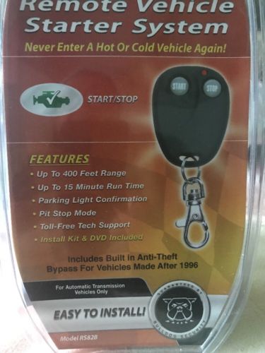 NEW BULLDOG SECURITY REMOTE VEHICLE CAR STARTER SYSTEM RS82B START & STOP DIY