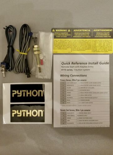 Directed Dei Python 4115p remote start toggle and valet switch, install guide