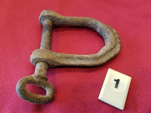 Vintage Rusty Clevis Horse Drawn Farm Implement Industrial Steampunk Decor - B1