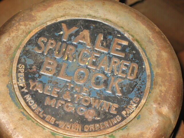Vintage CHAIN HOIST-YALE from 1970's or earlier-still attached to beam!