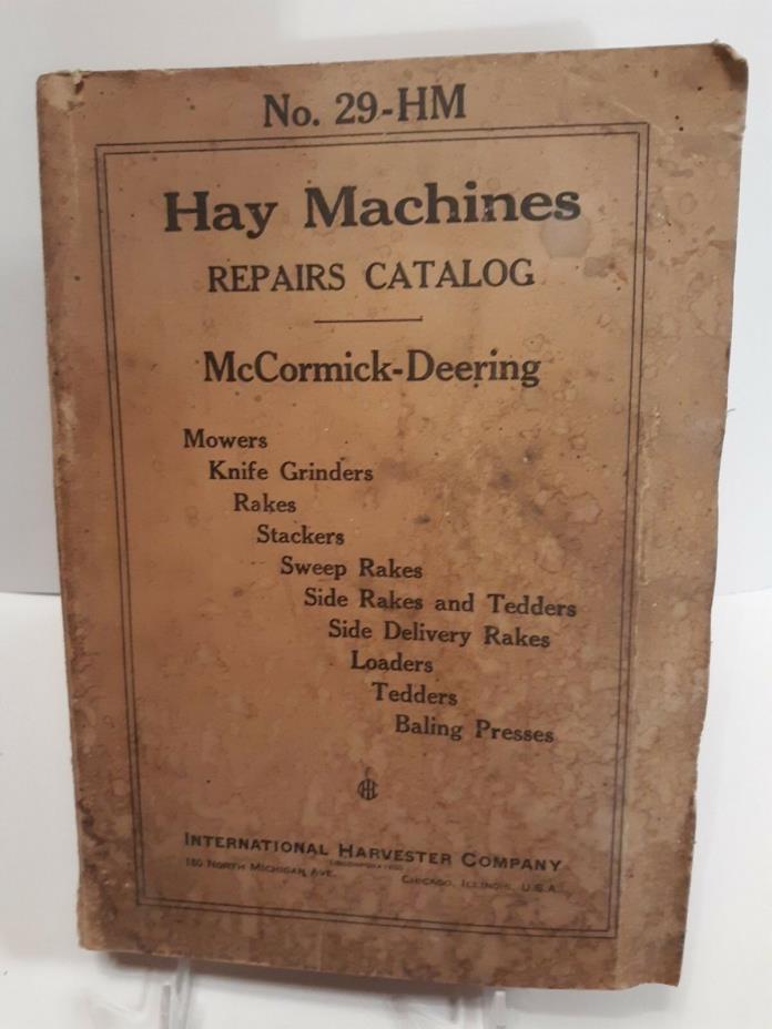 1940~NO.29-HM REPAIRS CATALOG~MCCORMICK-DEERING HAY MACHINES MOWERS RAKES~#13