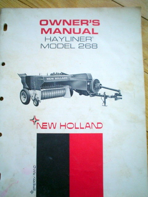 New Holland Model 268 Hayliner Assembly Information Sperry Rand Manual Book