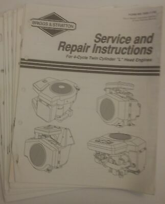 Briggs & Stratton Service and Repair Instructions For 4-Cycle Twin Cylinder 