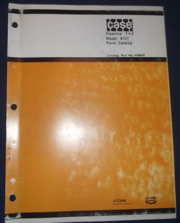 CASE FLEETLINE 7+2 MODEL S101 PARTS MANUAL BOOK CATALOG