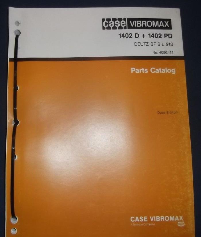 CASE VIBROMAX 1402-D 1402-PD ROLLER COMPACTOR PARTS MANUAL BOOK CATALOG