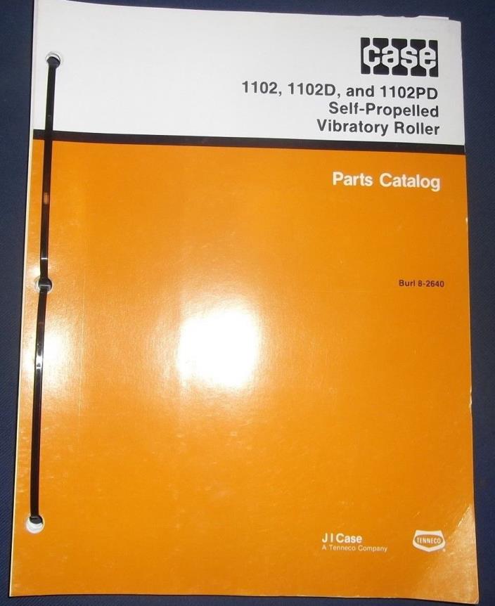CASE VIBROMAX 1102 1102-D 1102-PD ROLLER COMPACTOR PARTS MANUAL BOOK CATALOG