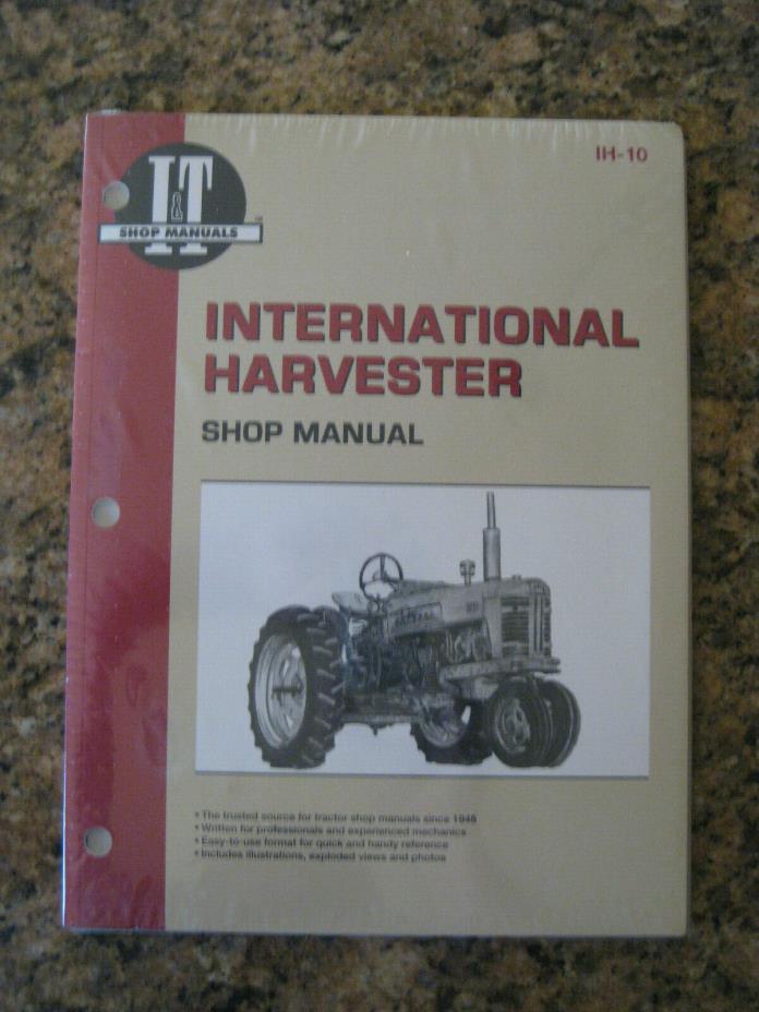 International Harvester IT Shop Manual IH-10  NEW