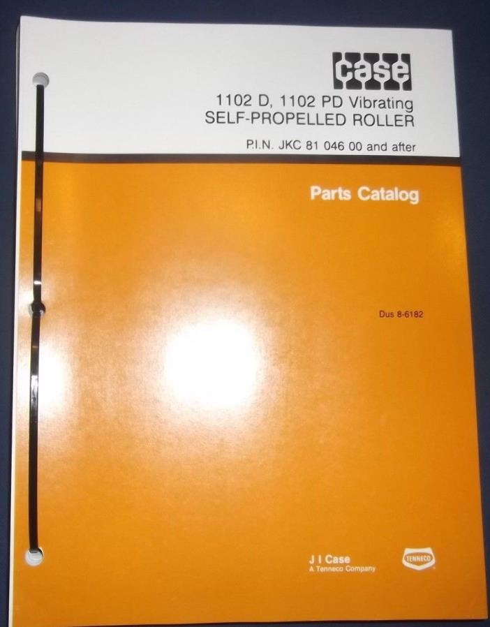 CASE VIBROMAX 1102-D 1102-PD ROLLER COMPACTOR PARTS MANUAL BOOK CATALOG