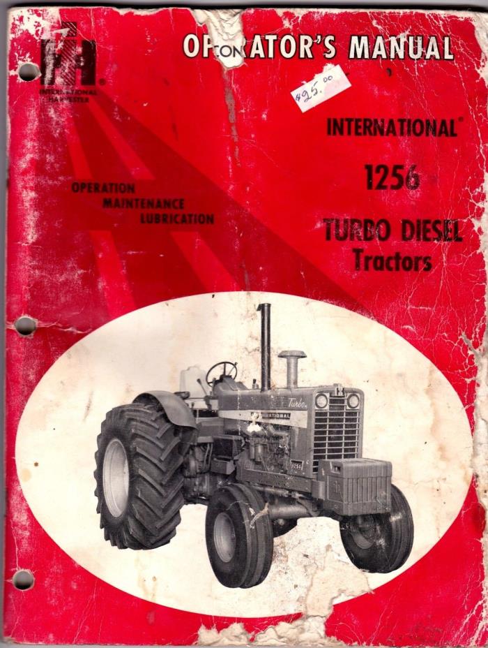 International 1256 Turbo Diesel Tractors Operators Manual 10-13-67-2B wolc5