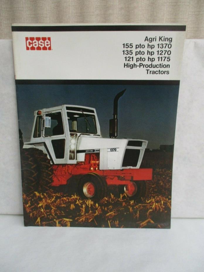 Vintage 1175 1270 1370 Agri King Tractors Sales Brochure