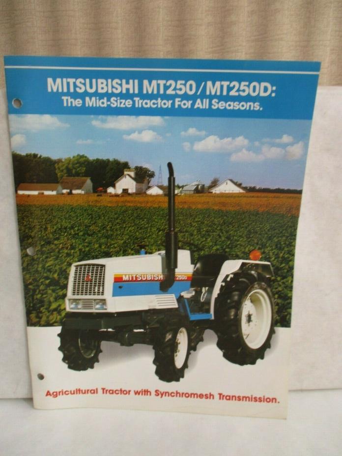Mitsubishi MT250 MT250D Mid Size Tractor Sales Brochure