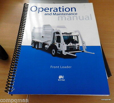 Wittke Starlight Front  LOADER REFUSE COLLECTOR Operation & Maintenance Manual