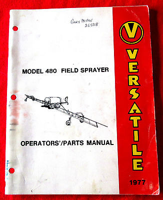 Versatile 400 Self Propelled Swather Operators Manual 1978 meac12