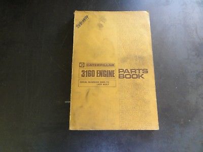 Caterpillar CAT 3160 Engine Parts Book Manual     98M1