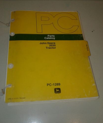 John Deere 2030 parts catalog PC1289