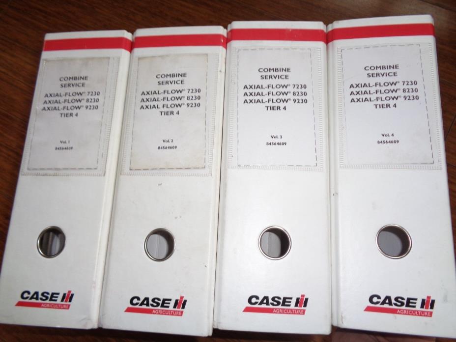 Case IH 7230 8230 9230 Axial combine factory service repair manual set Tier4 OEM