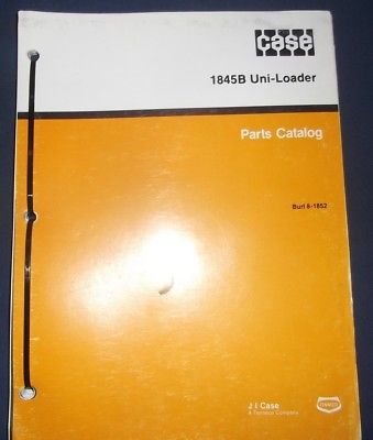 CASE 1845B UNI-LOADER SKID STEER PARTS BOOK MANUAL CATALOG