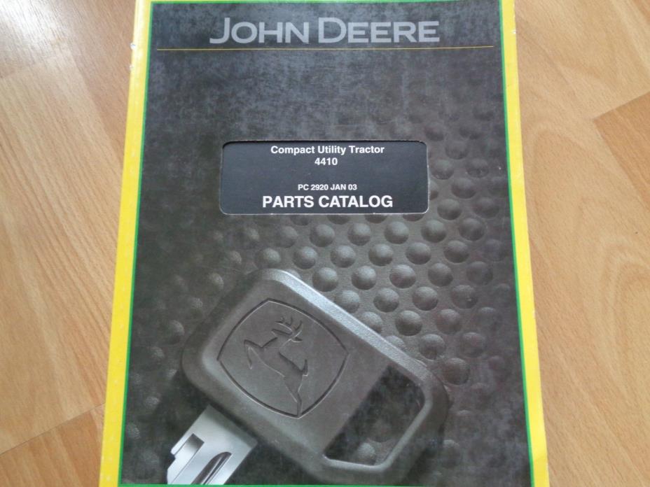 John Deere 4410 compact tractor factory parts catalog 312 pgs OEM