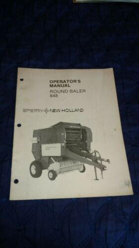 Sperry New Holland 848 Round Baler Operator's Manual