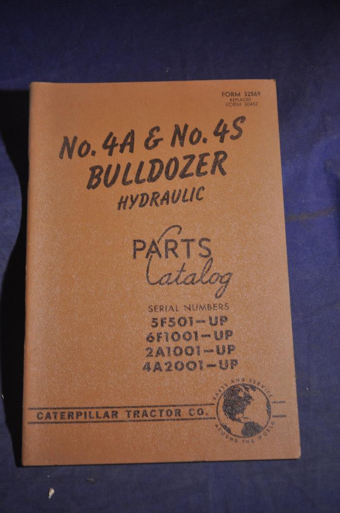 No 4A & 4S Bulldozer Hydraulic Parts Catalog