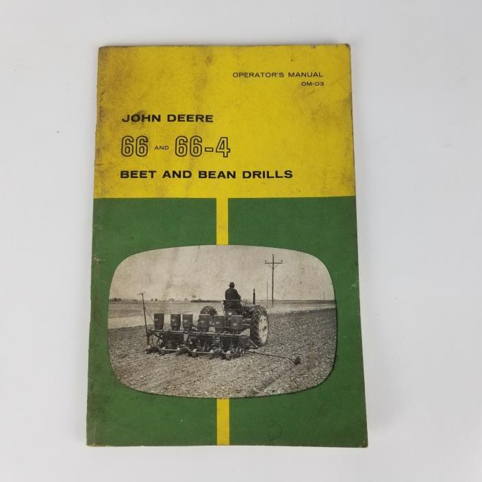 Vintage John Deere Operators Manual Beet and Bean Drills 66 and 66 - 4