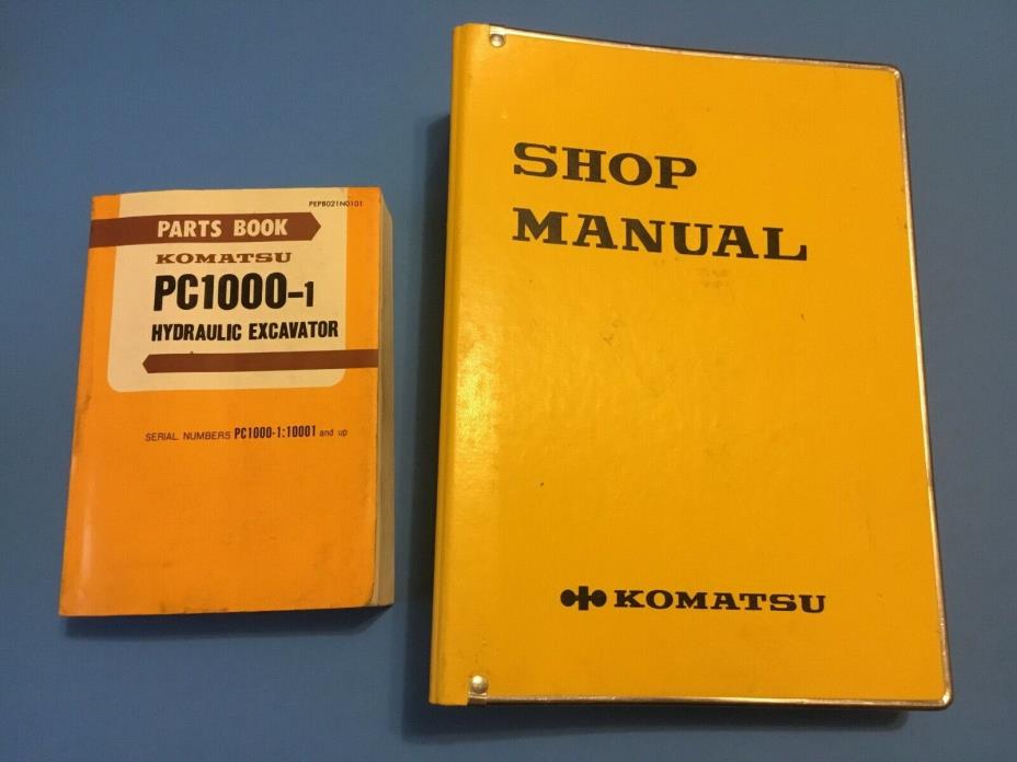 KOMATSU PC1000-1 EXCAVATOR SERVICE SHOP REPAIR MANUAL and Parts book